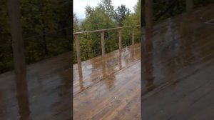 Как построить большую терасу с ограждением