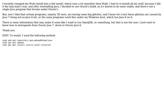 Ubuntu: How to downgrade Oracle Java 7 to Java 6? смотреть онлайн