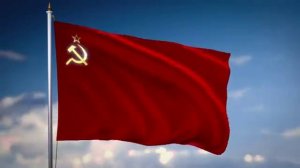 Флаг Советского Союза.  Футаж