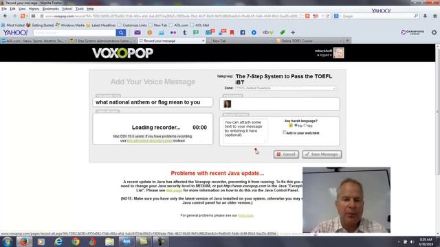Online TOEFL Course Comments to Victor: How do I post speaking at your Voxopop Group? смотреть онлайн