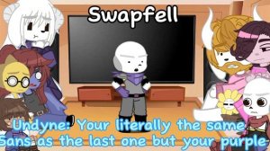 Undertale Reacts to Sans AUs !Bad Apple!