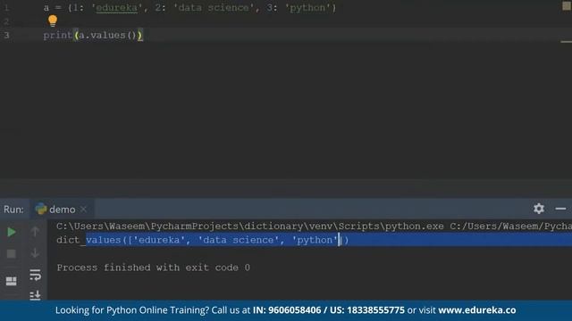 Dictionary In Python | Python Dictionary Tutorial | Python Certification Training | Edureka  Rewind