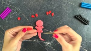 Как слепить розового аксолотля!