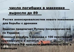 Выпуск Новостей. Минобороны: число погибших при обстреле Макеевки российских военных выросло до 89