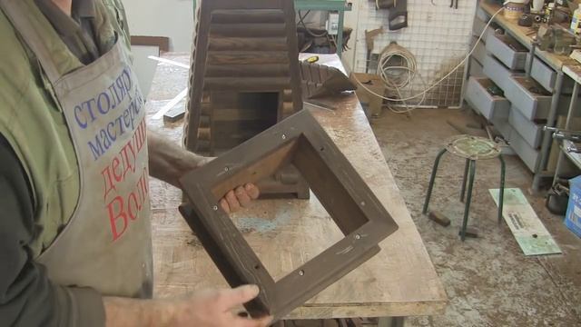 Декоративная мельница-бар из дерева. Wood decorative windmill-bar. смотреть онлайн