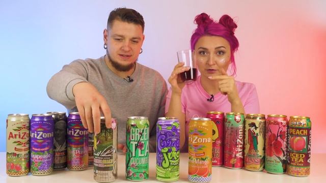 Холодный чай со вкусом ОГУРЦА? Пробуем напитки ARIZONA из Америки. смотреть онлайн