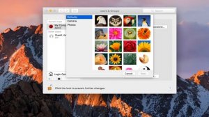 Изменение картинки пользователя в окне входа на Mac