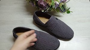 О МК "Мужские мокасины крючком"