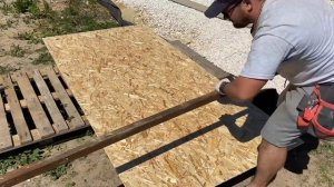 Хозблок своими руками...Часть №3...обшивка крыши...подкладочный ковер Технониколь ANDEREP Ultra