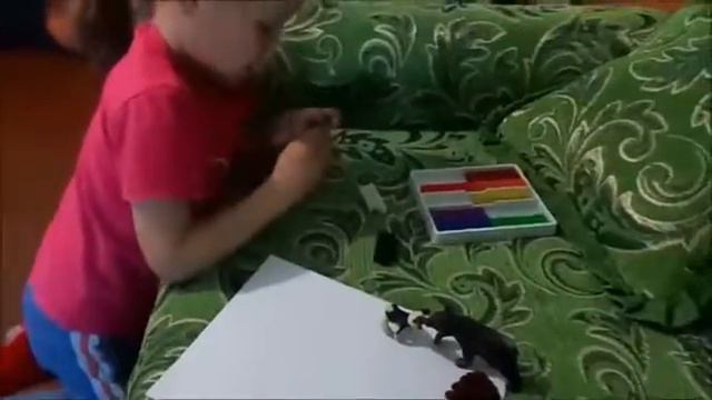 Лепим животных из пластилина!!!
