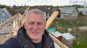 Строительство на 6 сотках. Дом и баня. Начали делать камин
