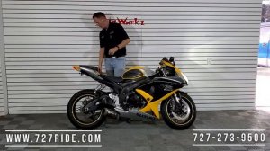 2008 SUZUKI GSX-R 600 FOR SALE AT SPINWURKZ! 727-273-9500