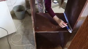 "ОПЯТЬ ЗА СТАРОЕ?!" с Буби ПЕРЕДЕЛКА СТАРОГО СЕКРЕТЕРА   Что делать с лакированной мебелью?!