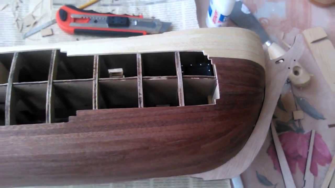 Модель "Баунти", обзор после обшивки корпуса смотреть онлайн