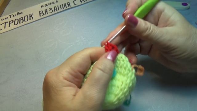 Домашние следки крючком_тапочки без швов _радуга_ #673