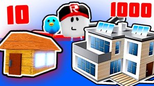 Постройки из 10 100 1000 Блоков Деревня в Build a Boat Roblox