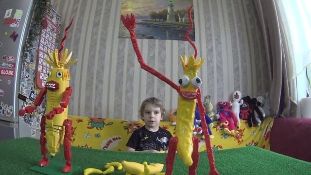 BANANA EATER vs Банан Пожиратель/3Dручка против Lego/Нарисовали 3Dручкой монстра Тревора Хендерсона