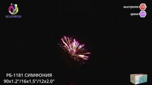 Крупнокалиберный фейерверк Симфония 118 залпов РБ 1181