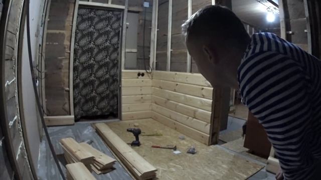 VLOG: ИМИТАЦИЯ БРУСА ремонт дома