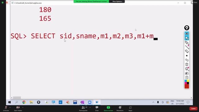 Oracle Lecture [12] On Oracle Operators In SQL (11 May 2022)||By Smart Java Developer||