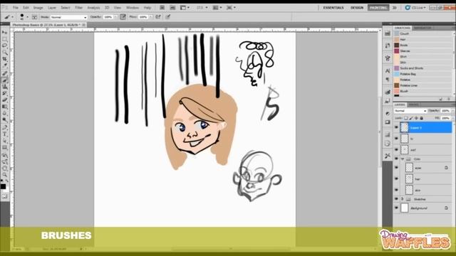 Digital Art for Beginners [Photoshop CS5]  - DrawingWiffWaffles