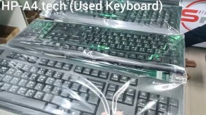 HP/A4.Ttech Brand Keyboard-KR-85  ( Available )           #used #hp #a4tech