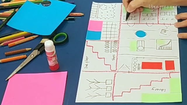 How to draw a school map | I love my school | pencil drawing смотреть онлайн