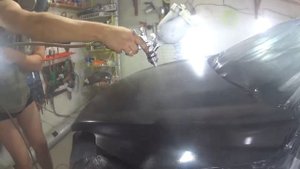 КАК ПОКРАСИТЬ КАПОТ ЗЕРКАЛЬНО В ГАРАЖЕ ЗА 300 РУБЛЕЙ?
