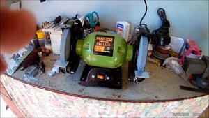 Точило электрическое PRO CRAFT PAE-1250 Снято экшн - камерой EKEN H9R