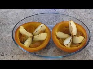 Запекаю тыкву с яблоком и курагой в духовке. Для диабетиков второго типа.