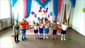 Спортивное развлечение в младшей группе на 23 февраля