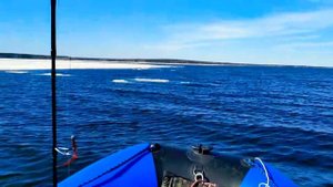 Азимут Атлас 365 + Nissan Marine 9.8 разгон