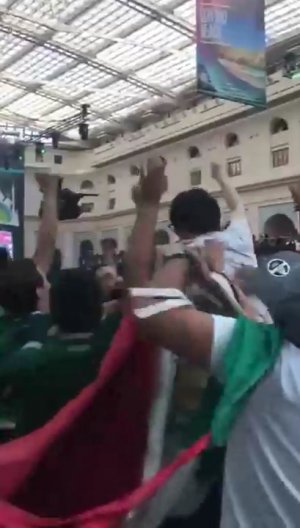 Видео с набросившейся на корейца толпой мексиканских фанатов в Москве