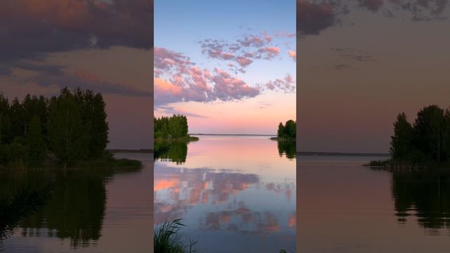 Закат на оз андреевском. Тюмень