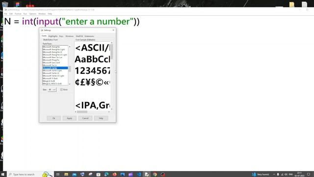 How to change font style or family in Idle Python TUTORIAL