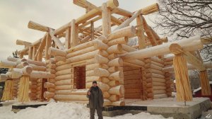 Москва.Семейный-бюджетный Канадец! Сруб из сибирского кедра! Сборка на фундаменте. Обзор