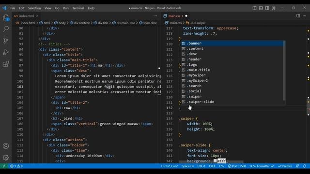 How to Create an Animated & Responsive Website Landing Page | HTML, CSS & javaScript, Carousel