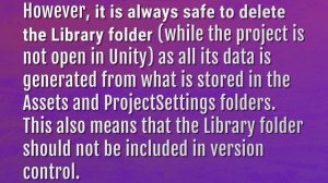 Can I delete Library folder Unity?