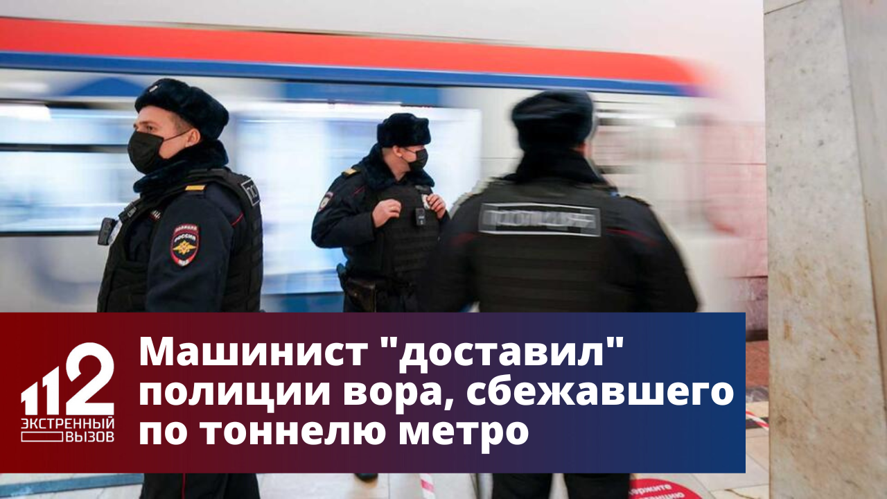 В Москве машинист доставил полицейским убежавшего в туннель метро грабителя