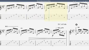 Guitar TAB - Eduardo Sainz de la Maza : Paseo | Tutorial Sheet Lesson #iMn