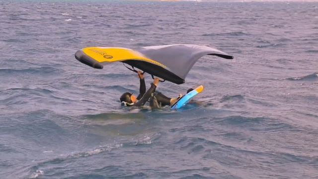 Вингфойл водный старт. Как стартовать на маленькой доске. Water start wing foil.