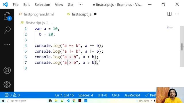 JavaScript Operators | Assignment, Comparison and Logical Operators