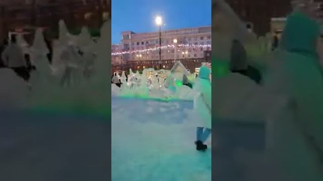Сказка.Зима.Ледяной городок.Зимняя сказка.Россия.Красота.Люди.Fairy tale. Winter.Beauty. People.