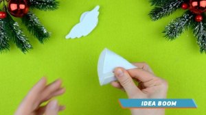 Ангелочек из фетра без шитья | Новогодние украшения своими руками