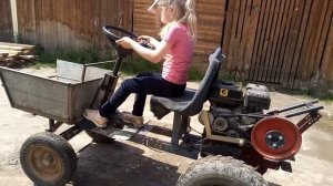 Минитрактор, мотоблок Каскад с адаптером.