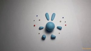 Лепим энергичного кролика Кроша из Смешариков.