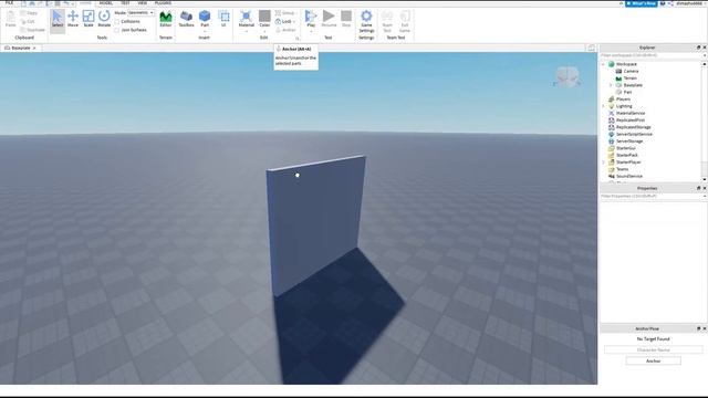 Roblox studio tutorial урок 1 как заморозить предмет.