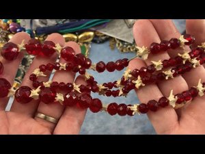 Распаковка большого лота с винтажным бижутерным ломом! Часть 1