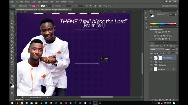 How To Make a CHURCH FLYER with Pictures | Photoshop Tutorials смотреть онлайн