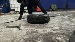 Разбортирование колеса